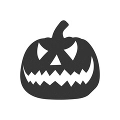 Pumpkin silhouette icon on a white background