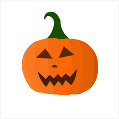 halloween pumpkin isolated on white