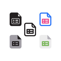 Spreadsheet File Icon