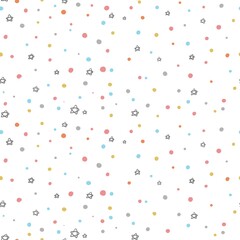 Cute star seamless pattern design illustration for fabric textile printable