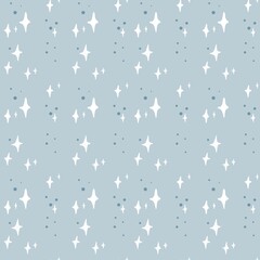 Fototapeta premium Cute star seamless pattern design illustration for fabric textile printable