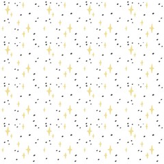 Cute star seamless pattern design illustration for fabric textile printable