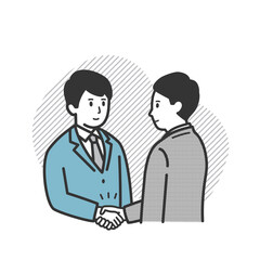 握手をするビジネスマン