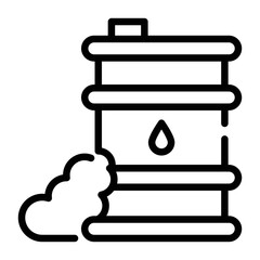 Download linear icon of oil leakage 