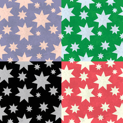 Set seamless abstract pattern. Vector illustration.