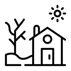 Get this editable line icon of dry spell 