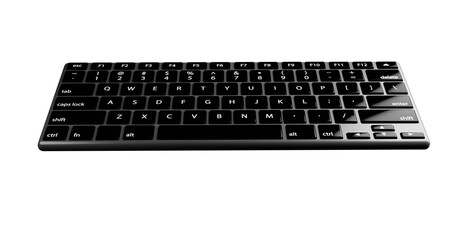 computer keyboard isolated on white