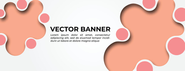 Minimal Abstract Shapes Banner Template Design