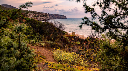 sunset on the coast, Sardinia, Buggerru