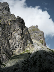 High Tatras rocky mountains in Slovakia