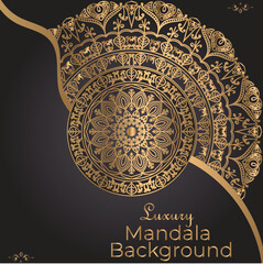 Luxury mandala background design template