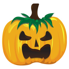 Pumpkin symbol of the Happy Halloween holiday.