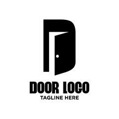 Letter D Door Logo Design Template Inspiration, Vector Illustration.