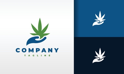 hand cannabis logo