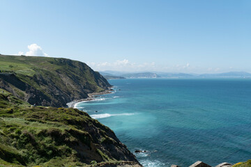 scenic coastline in the Region of Asturia, Spain