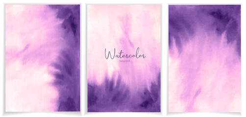 Watercolor background. Purple background. Hand drawn background for design, cover, invitation
