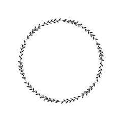 Fototapeta premium Circle Wreath Frame