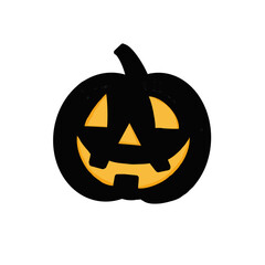 halloween pumpkin isolated on white