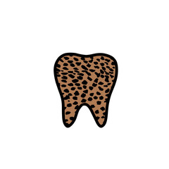 Cheetah Print Tooth