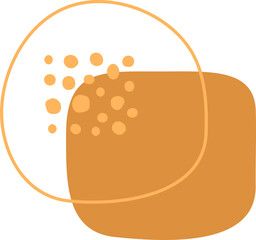 Abstract Shape with Line and Dot