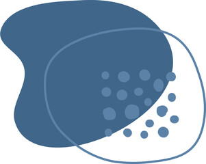 Abstract Shape with Line and Dot