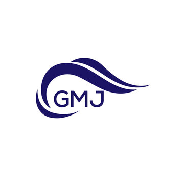 GMJ letter logo. GMJ blue image on white background. GMJ Monogram logo design for entrepreneur and business. GMJ best icon.
