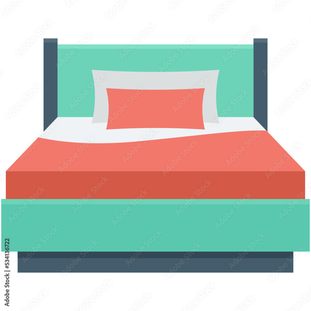 Poster bed vector icon