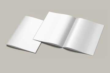 A4 brochure catalog mockup blank