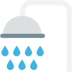 Shower Vector Icon 