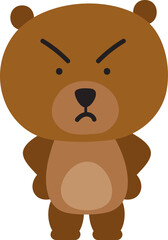 Angry Bear Cartoon Clipart