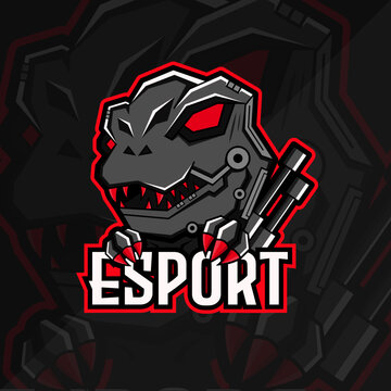 dino esport logo with a mecha theme, good for your esport team logo, your channel and others, I hope you like it, thank you.