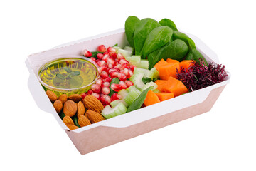 healthy detox food with honey in the box