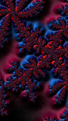 Artistic and imaginative digitally designed abstract 3D fractal background