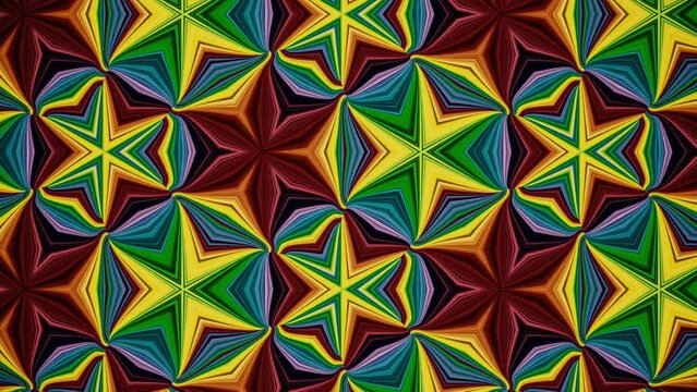 Colorful Retro Pattern Loop Video