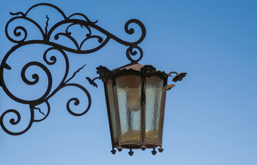 Fototapeta na wymiar decorative vintage street lamp