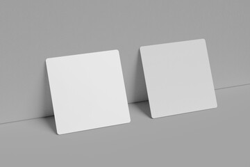 square business card blank paperwhite