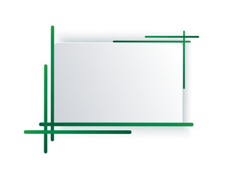 green frame template illustration