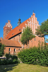 Fototapeta na wymiar Collegiate church of the Holy Saviour and All Saints in Dobre Miasto, Warmian-Masurian Voivodeship, Poland.