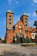 Fototapeta na wymiar Basilica of Our Lady of Consolation in Czerwinsk over Vistula, Masovian Voivodeship, Poland.