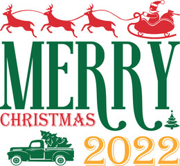 Christmas Typography T-shirt Design