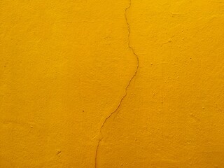 yellow crack wall background