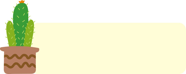 Cactus with Sticky Note