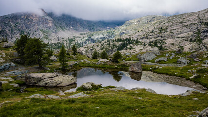Lake, Parc du Mercantour, France