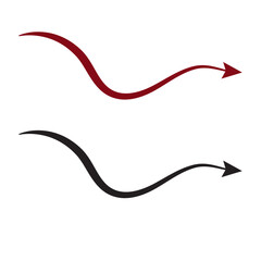 devil tail red arrow red devil vector illustration