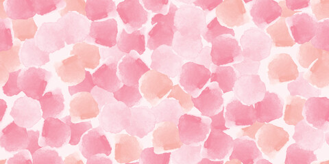 Colorful seamless pattern, background, collage with different watercolor shapes and stains. Vector illustration, wrapping paper