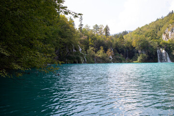 waterfalls in Plitvice lakes national park