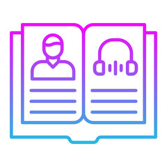 Information Line Gradient Icon