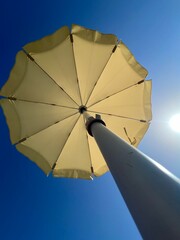 Parasol and blue sky