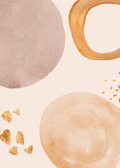 Hand-drawn abstract water color picture 132