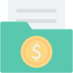 Business Folder Vector Icon 